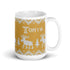 Scandinavian Moose Mug, Knitting Name Mug, Christmas Sweater Mug